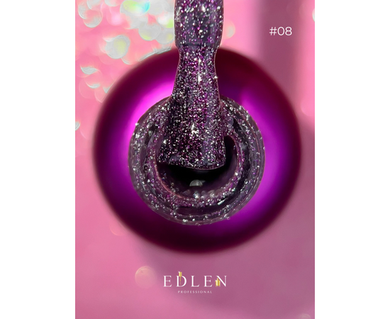 EDLEN Gel Polish Flash Fire №08, 9 ml, світловідбиваючий гель-лак #2