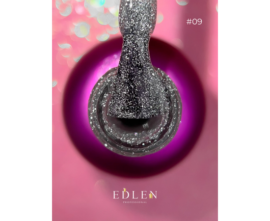 EDLEN Gel Polish Flash Fire №09, 9 ml, світловідбиваючий гель-лак #2