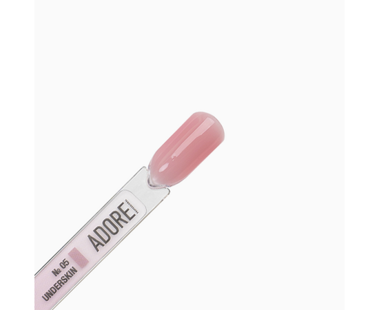 ADORE. Cover Gel, 30 g, #05, Underskin. Напівпрозорий гель для нарощування, нюдовий #3
