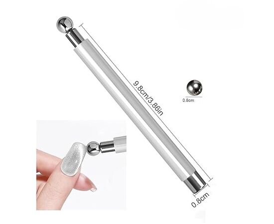 SAGA. Magnet for Gel Polish Cat's eye. Магніт З КУЛЕЮ для "котячого ока" #4