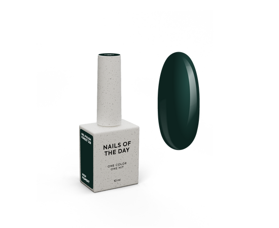 NOTD. Gel Polish Forest #328, 10 ml, гель-лак темно-зелений #1
