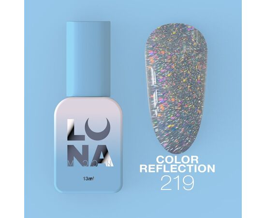 УЦІНКА / LUNAmoon. Reflection Gel Polish #219, 13 ml, світловідбиваючий гель-лак #2
