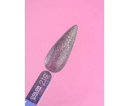 УЦІНКА / LUNAmoon. Reflection Gel Polish #219, 13 ml, світловідбиваючий гель-лак #3