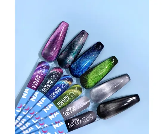 LUNAmoon. Color "Cat Eye" Gel Polish #264, 8 ml, гель-лак «Котяче око» #4