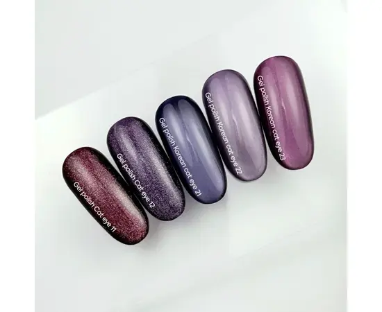 NOTD. Korean "Cat eye" Gel Polish #23, 6 ml, гель-лак "котяче око" рожево-фіолетовий #3