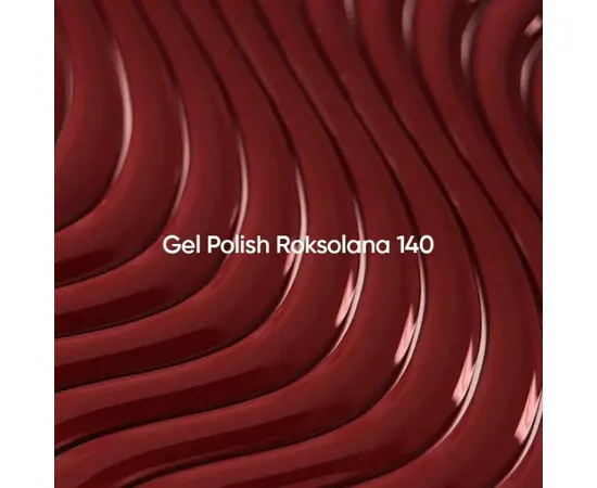 NOTD. Gel Polish Roksolana #140, 10 ml, гель-лак червоний #2