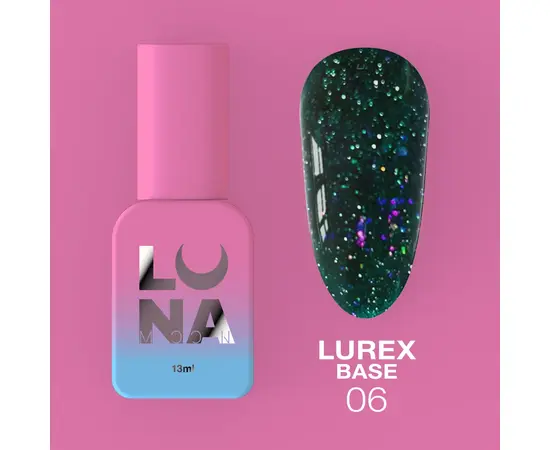 УЦІНКА / LUNAmoon. Lurex Base #06, Reflective, 13 ml, світловідбиваюча база #2