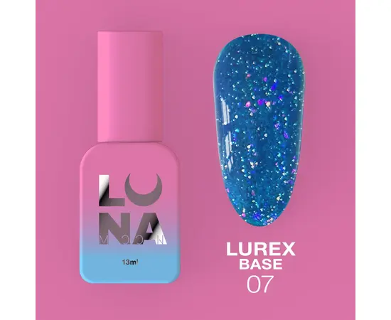 УЦІНКА / LUNAmoon. Lurex Base #07, Reflective, 13 ml, світловідбиваюча база #2