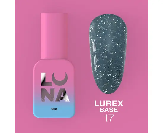 УЦІНКА / LUNAmoon. Lurex Base #17, Reflective, 13 ml, світловідбиваюча база #2