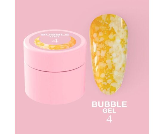 УЦІНКА / LUNAmoon. Bubble Gel #4, 5 ml, гель для дизайну з блискучими частинками #2