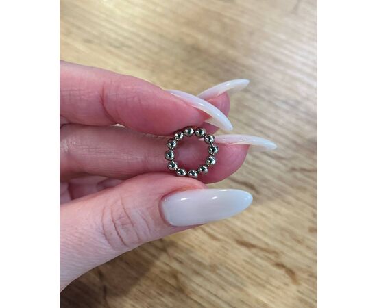 SAGA. Magnet for Gel Polish Cat's eye, 2 mm x 12 pcs. Магніт КІЛЬЦЕ МАЛЕНЬКЕ для "котячого ока" #2