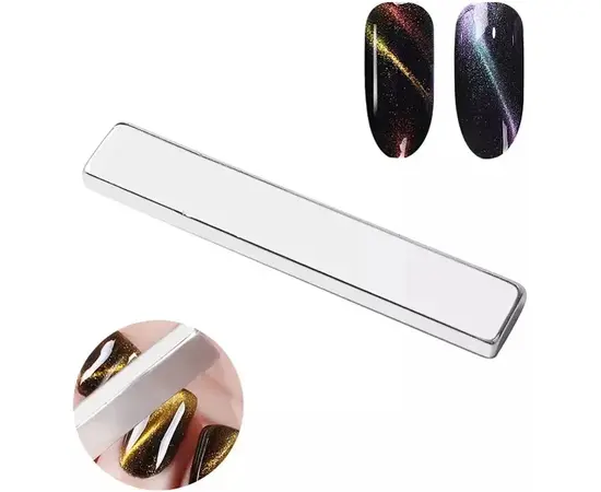 SAGA. Magnet for Gel Polish Cat's eye, 6 cm. Магніт ПРЯМОКУТНИЙ для "котячого ока" #2