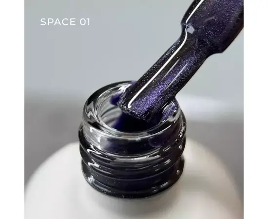 SAGA. Cat's Eye Gel Polish "Space Cat", #01, 10 ml. Гель-лак "Котяче око" #2