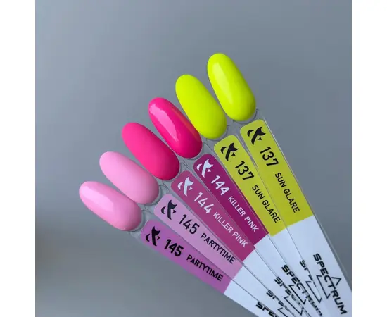 F.O.X. Gel polish, Spectrum, #137, Sun Glare, 7 ml. Гель-лак, неоновий #2