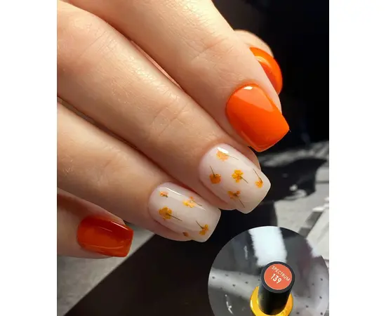 F.O.X. Gel polish, Spectrum, #139, Mandarin, 7 ml. Гель-лак #3