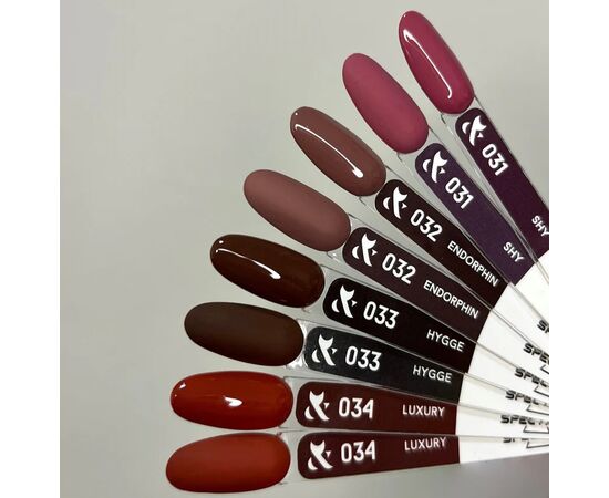 F.O.X. Gel polish, Spectrum, #031, Shy, 7 ml. Гель-лак #2