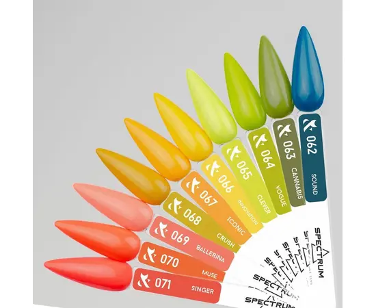 F.O.X. Gel polish, Spectrum, #062, Sound, 7 ml. Гель-лак #2