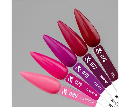 F.O.X. Gel polish, Spectrum, #078, Pathos, 7 ml. Гель-лак #2