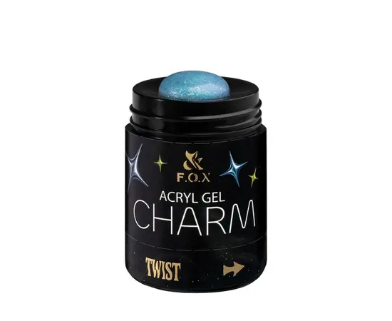 F.O.X. Acryl gel, Charm #006, Moonlight, 20 ml. Світловідбиваючий густий акригель з шимером #2