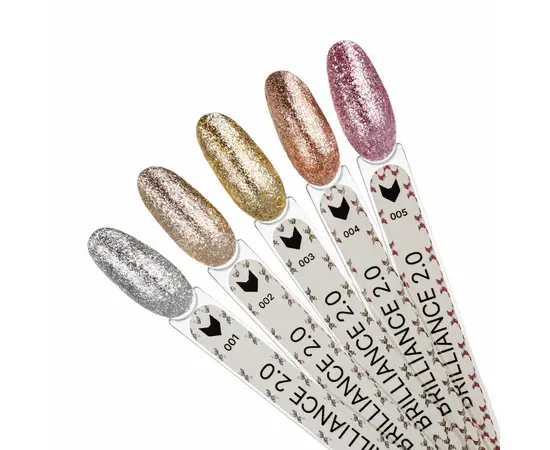 F.O.X. Gel polish, Brilliance 2.0, #002, 7 ml. Гель-лак зі слюдою #2
