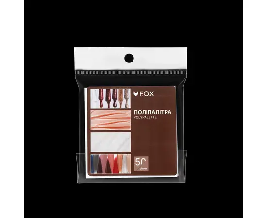 F.O.X. Polypalette, 75х75 mm, 50 pcs. Поліпалітра для замішування #2
