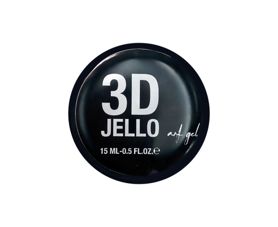 ADORE. Texture gel for nail designs, 3D Jello, 15 ml. Tекстурний гель для дизайнів, прозорий #3