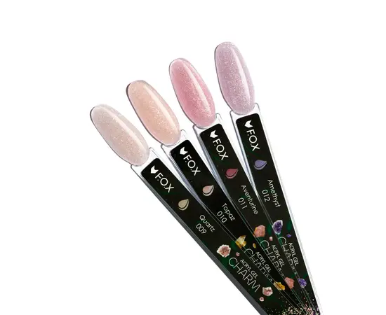 F.O.X. Acryl gel, Charm #009, Quartz, 20 ml. Світловідбиваючий густий акригель з шимером #3