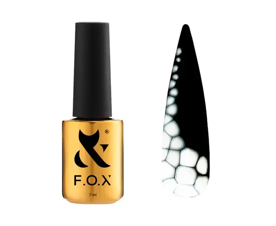 F.O.X. Blooming Gel, 7 ml, Clear. Гель для дизайну нігтів з ефектом розтікання, прозорий #2