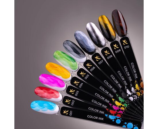 F.O.X. Color Ink, #006, 5 ml, Black. Кольорова туш для дизайну в акварельній техніці #2