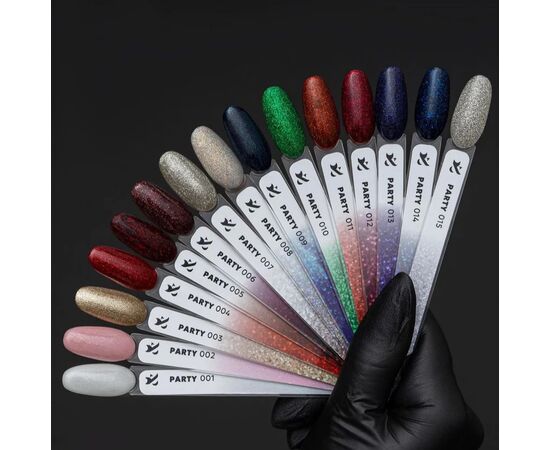 F.O.X. Gel polish, Party #010, 7 ml. Гель-лак з шимером #2
