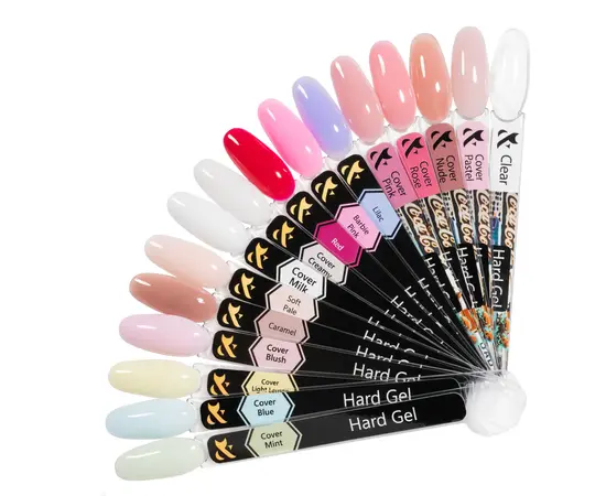 F.O.X. Hard Gel, 15 ml, Cover Light Lemon. Рідкий гель для моделювання нігтів #2