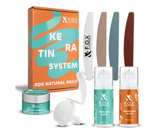 F.O.X. Keratin System for natural nails. Набір "Кератинова система для натуральних нігтів" #2
