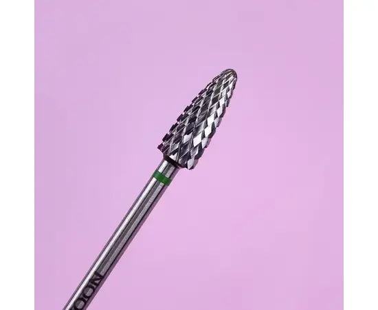LUNAmoon. Carbide nail bit, corn, Hard Green, 5 mm. Фреза твердосплавна "Кукурудза", зелена #3