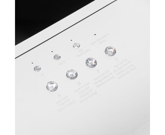 ONAIL. Artificial Intelligence Nail Lamp, White. Лампа зі штучним інтелектом, біла #5