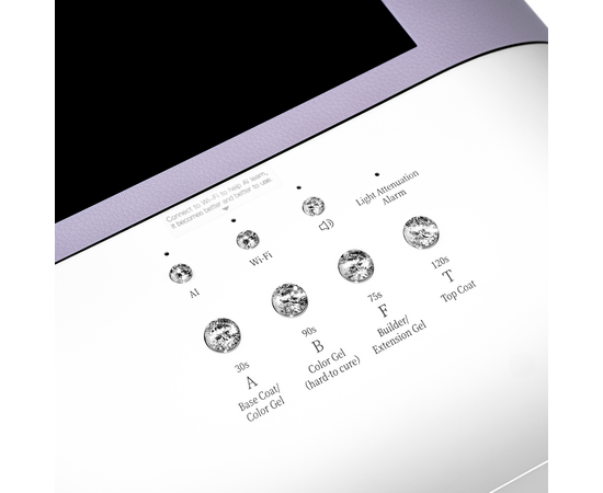 ONAIL. Artificial Intelligence Nail Lamp, Purple. Лампа зі штучним інтелектом, фіолетова #5