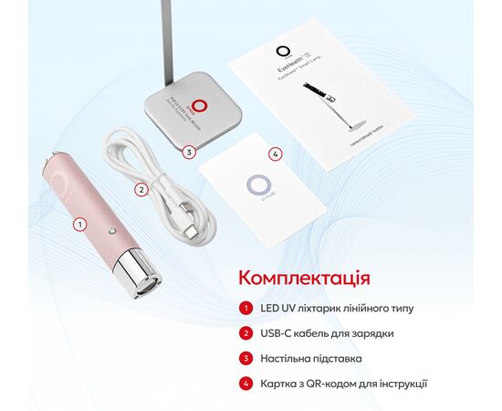 ONAIL. UV/LED Flashlight, Pink. Портативний ліхтарик (для форм, гелевих тіпс, дизайнів), рожевий #8