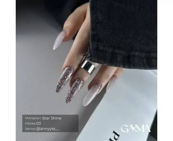 GA&MA. Gel polish, Star Shine #003, 5 g, Гель-лак для дизайну #5