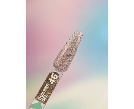You Are Cute. Builder Gel #46, 15 ml, гель для нарощування, з шимером #3