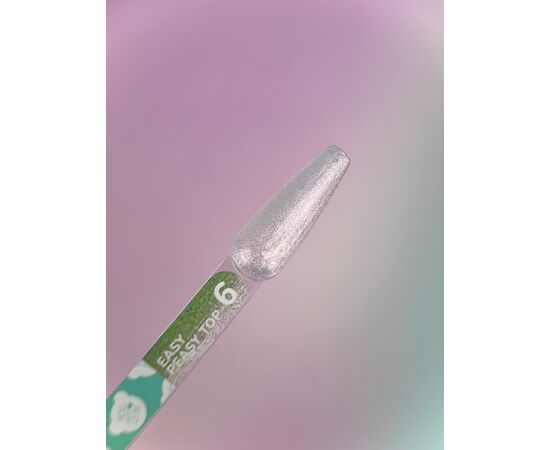 You Are Cute. Easy Peasy Top Coat, #6, 5 ml, топ з кольоровим шимером #3