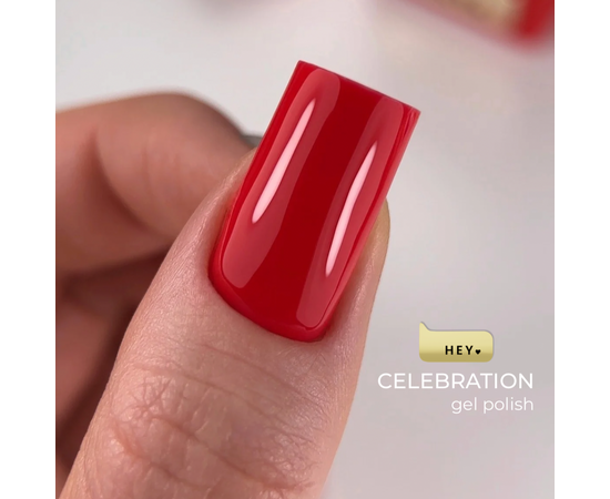 HEYLOVE. Gel Polish, CELEBRATION, 15 ml, гель-лак, холодний червоний #4