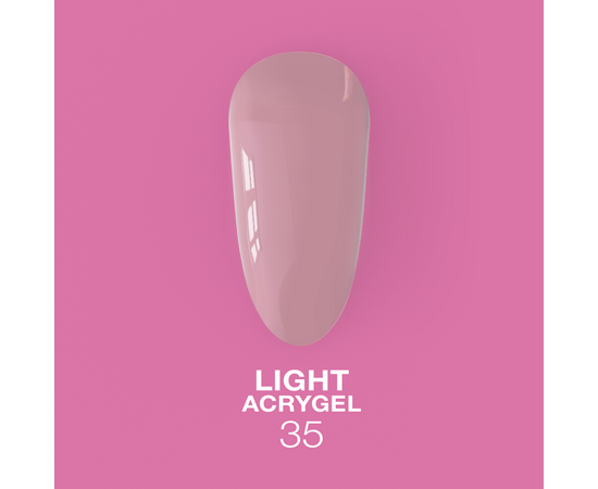 УЦІНКА / LUNAmoon. Light Acrygel #35 Mauve pink, 30 ml, рідкий гель, бузково-рожевий #3