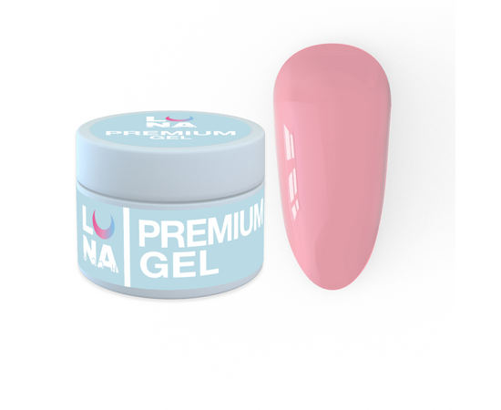 LUNAmoon. Premium Builder Gel #17 Orchid pink, 15 ml, гель моделюючий, рожева орхідея #2