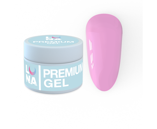LUNAmoon. Premium Builder Gel #22 Pastel fuchsia, 15 ml, моделюючий гель, пастельна фуксія #2