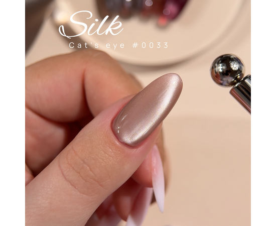 DNKa’. Gel Polish Cat`s Eye, Silk, #0033, 12 ml, гель-лак "Котяче око" #3