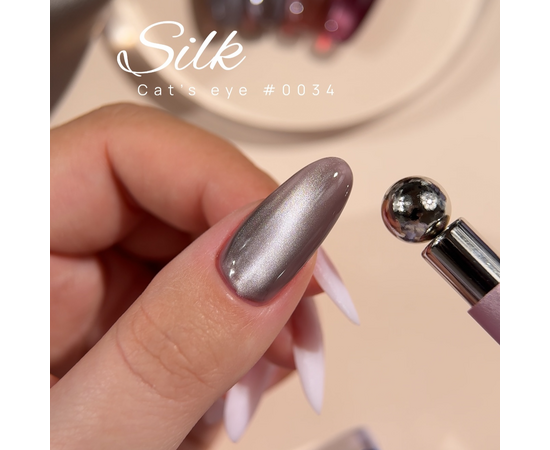 DNKa’. Gel Polish Cat`s Eye, Silk, #0034, 12 ml, гель-лак "Котяче око" #3