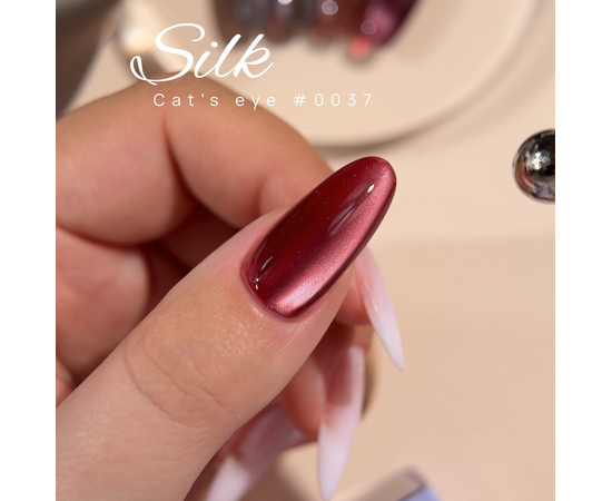 DNKa’. Gel Polish Cat`s Eye, Silk, #0037, 12 ml, гель-лак "Котяче око #3