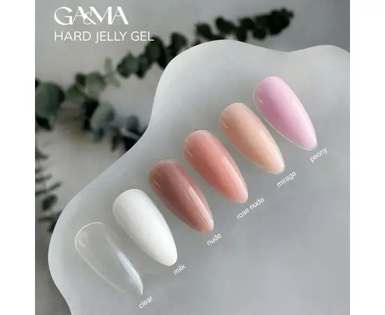GA&MA. Hard Jelly Gel, Clear, 15 ml, гель-желе прозорий #3