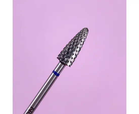 LUNAmoon. Carbide nail bit, corn, Balance Blue, 5 mm. Фреза твердосплавна потоншена "Кукурудза", синя #3