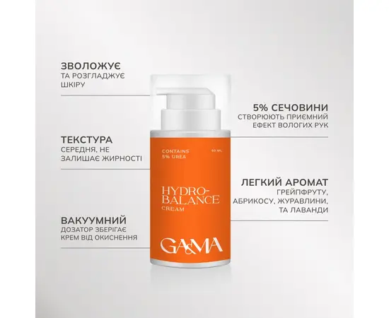 GA&MA. Hydrobalance hand & body cream, 50 ml, Гідробаланс крем для рук і тіла #2