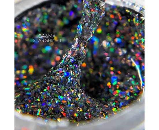 GA&MA. Gel polish, Star Shine #001, 5 g, Гель-лак для дизайну #2